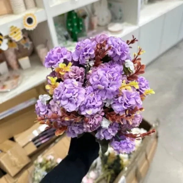 Producto - Ramo flores F14 hortensias Lila