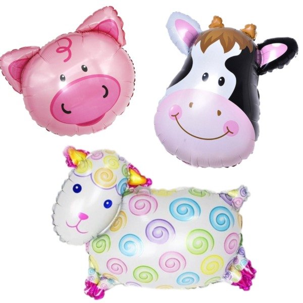 Producto - Globo silueta Animales de la Granja 40cm