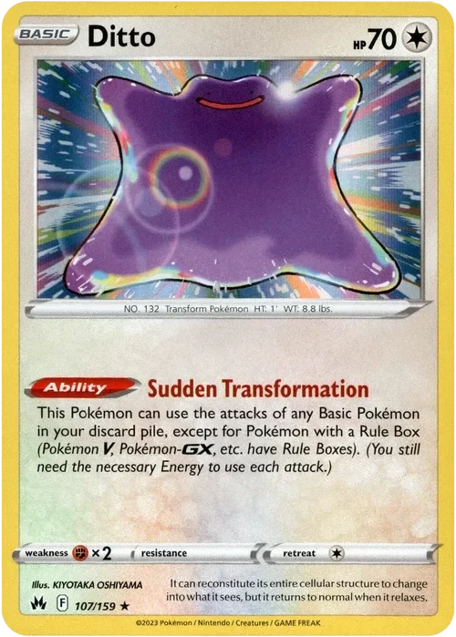 Producto - Ditto - 107/159 - Crown Zenith - Holo