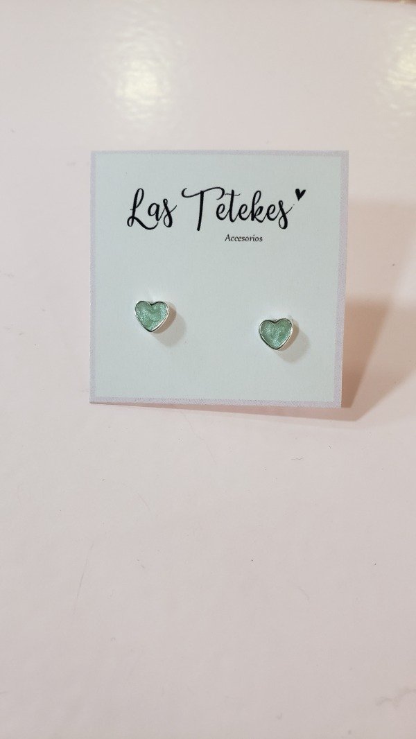Producto - Aros corazón verde