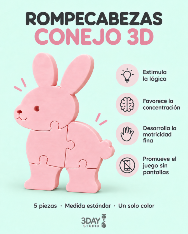 Producto - Rompecabeza Conejo - 0