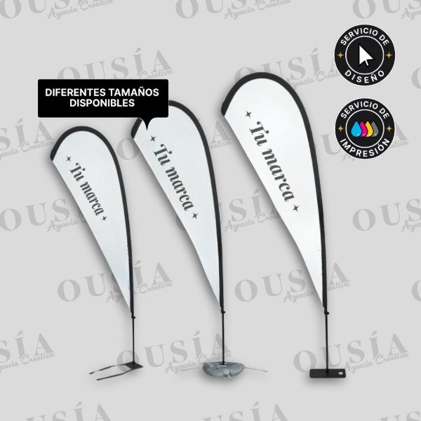 Producto - Bandera en forma de gota