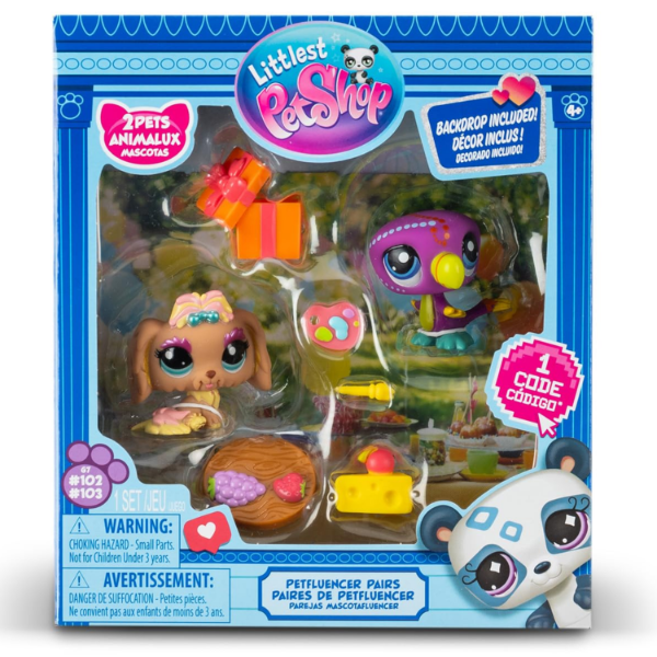 Producto - New Littlest Pet Shop Set 2 Mini Mascotas G7 #102 #103 Parejas Mascotafluencer