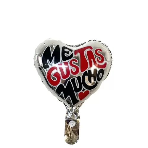 Producto - globo corazon me gustas mucho 23 cm