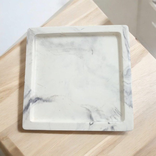 Producto - Bandeja Cemento Cuadrada Marmola