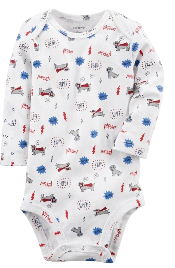 Producto - Bodie Manga Larga Bebe Perritos