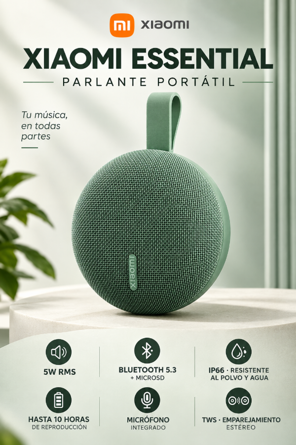 Producto - Parlante Xiaomi Sound Pocket Essential
