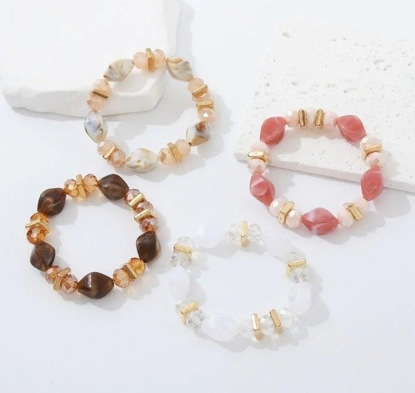 Producto - pulsera elastica piedras