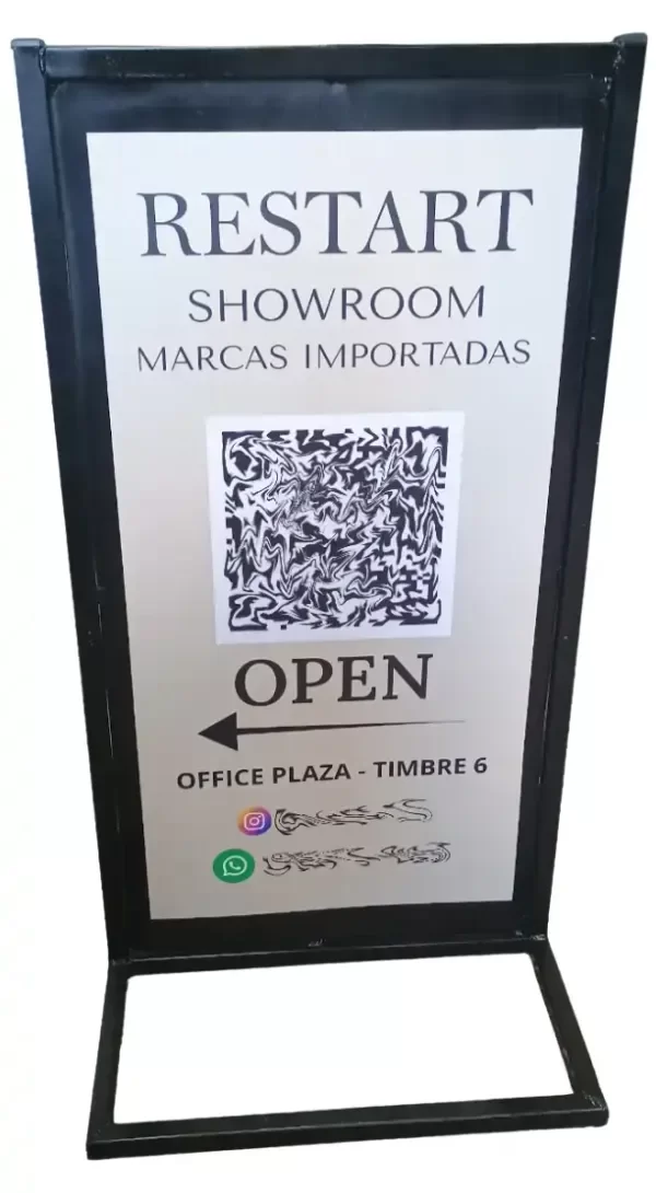 Producto - Cartel De Pie Pesado Mini