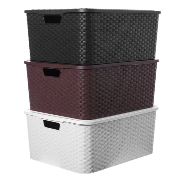 Producto - Caja organizadora ratán  30 L