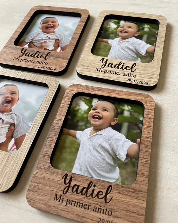 Producto - Foto imán de madera 7,5x10 cm