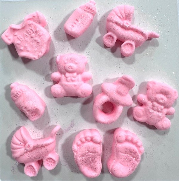 Producto - MINIATURAS DE BEBÉ ROSA X 5 PAQUETES