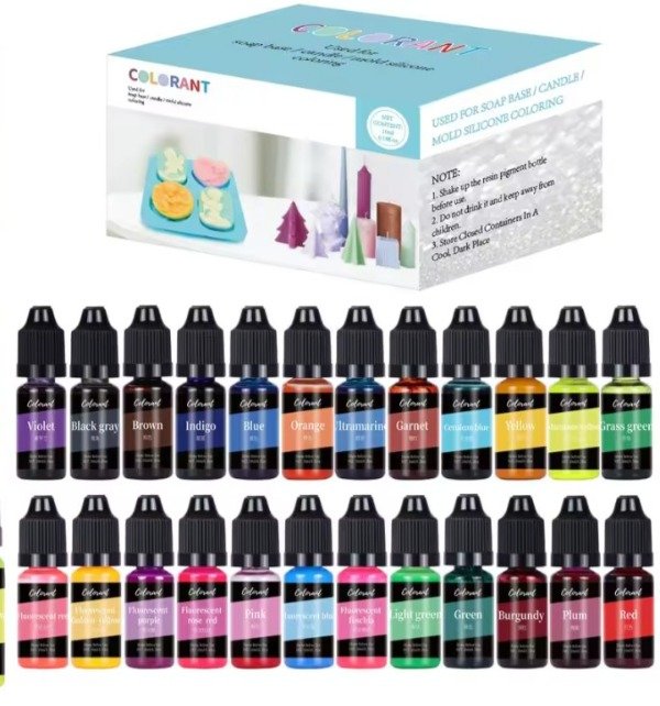 Producto - Caja de 24 colorantes para velas y jabones