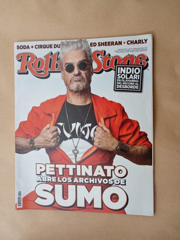 Producto - Rolling Stone #229 - Pettinato Sumo Indio Solari Soda + Cirque - Abril 2017