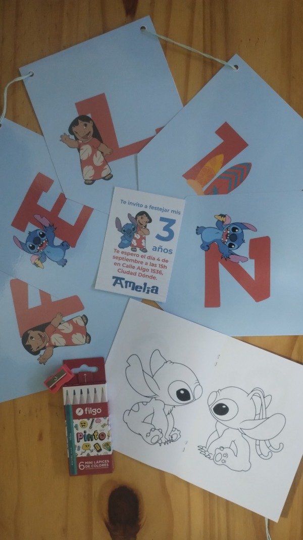Producto - COMBO: Tarjetas + Librito para pintar + Guirnalda