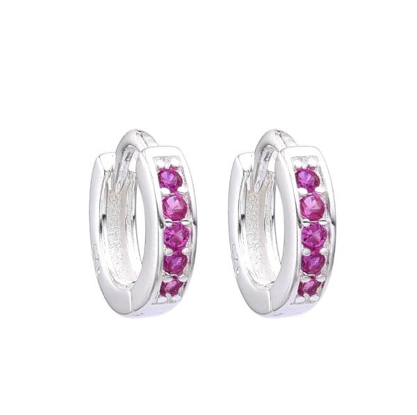 Producto - Mini argollitas Jackson fucsia