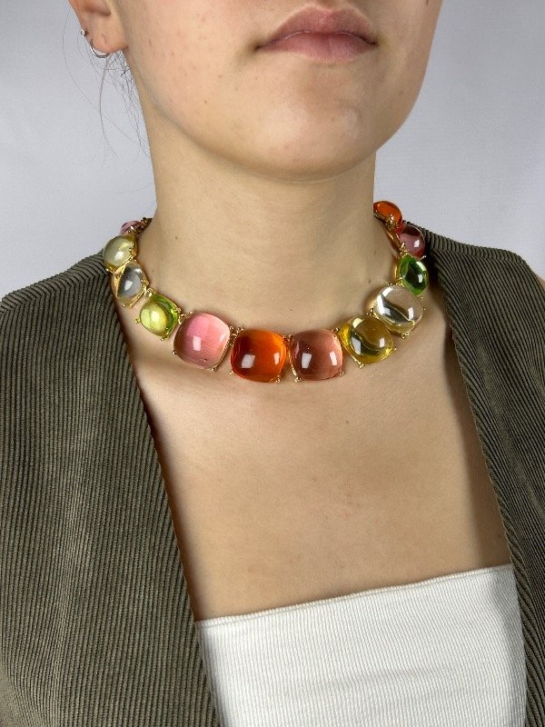 Producto - GARGANTILLA DE CRISTALES MULTICOLOR 3360