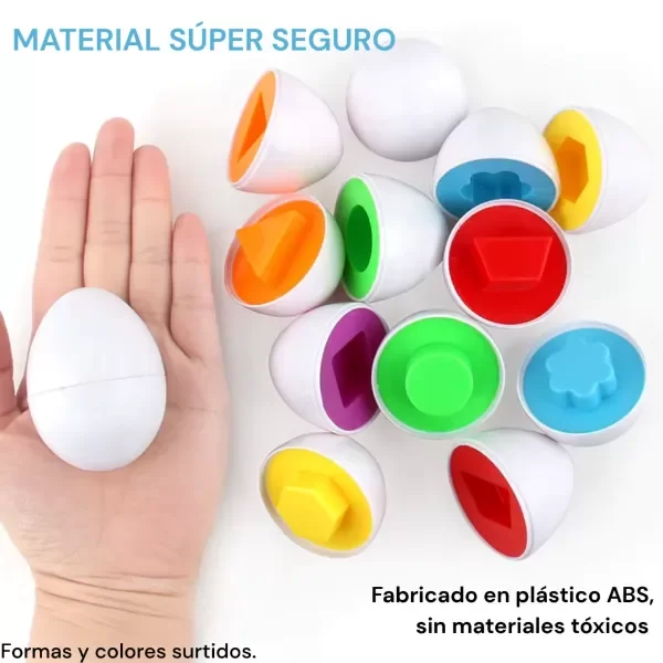 Producto - JUGUETE HUEVERA ENCASTRABLE PARA BEBÉS - 6 HUEVOS - 4