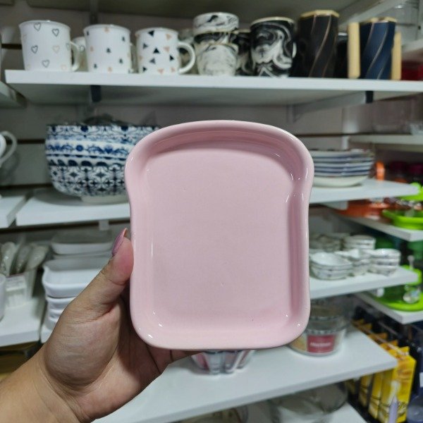 Producto - Plato tostada rosa cerámica