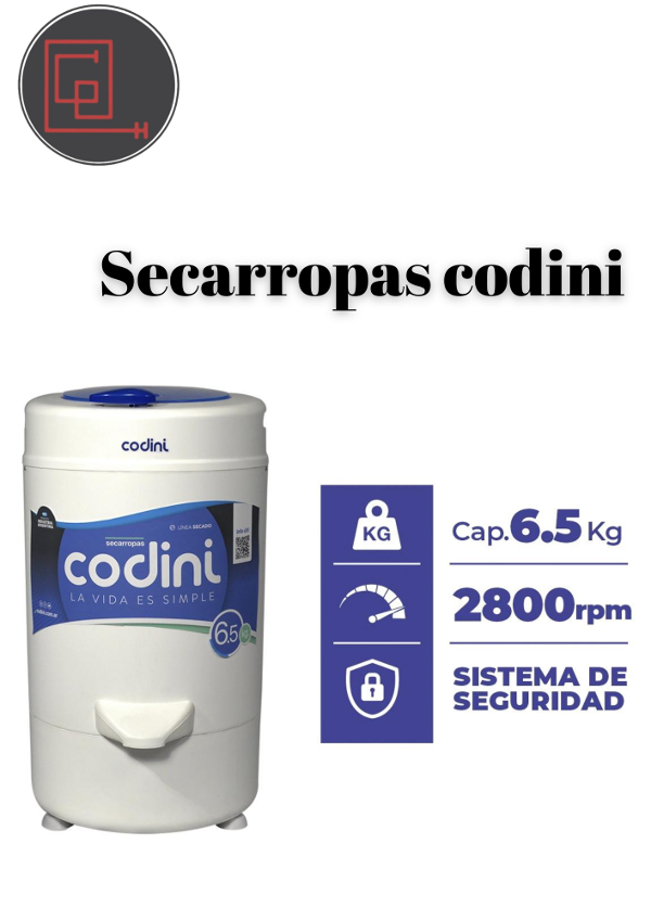 Producto - Secarropas codini 6.5kg