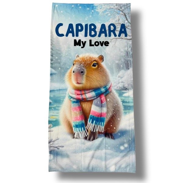 Producto - Capibara Nieve - Toallones Microfibra