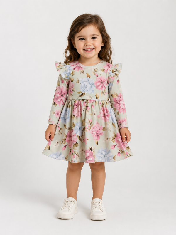 Producto - VESTIDO ALGODÓN FLOREADO BEBA - 0