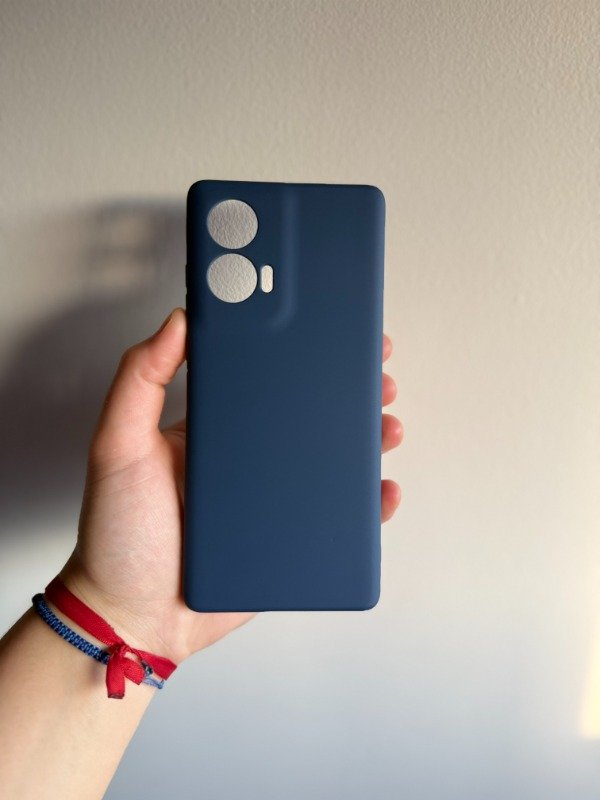 Producto - Edge 50 Fusion-FUNDA SILICONE CASE RIGIDA AZUL