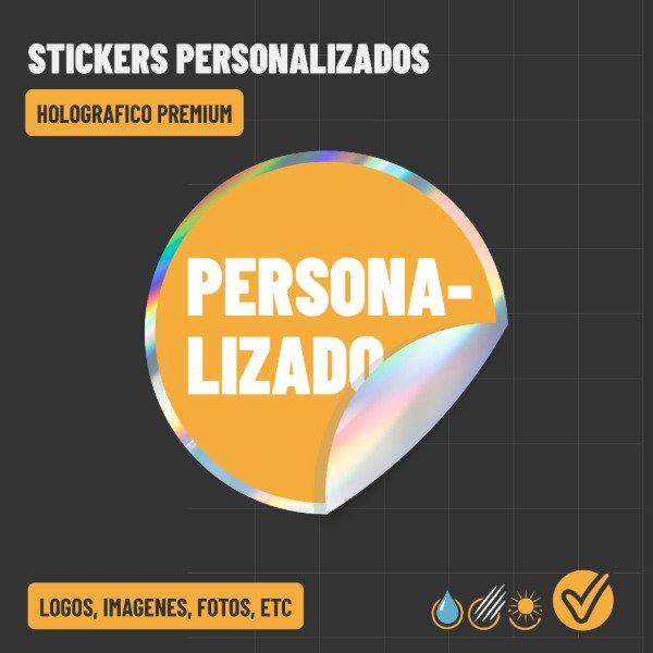 Producto - Stickers holograficos uv, personalizado