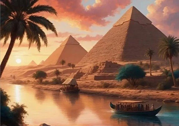 Producto - Kit De Pintura Con Diamantes Diamond Painting 50x65cm- Egipto Pirámides