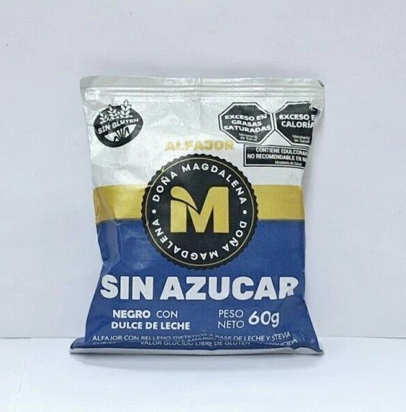 Producto - Alfajor Doña Magdalena Sin Gluten Sin Azúcar Chocolate Negro