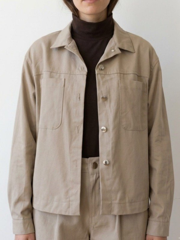 Producto - Camisaco Corto de Gabardina Liso (Art.6145)