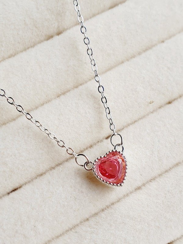 Producto - Collar Corazón Rosa