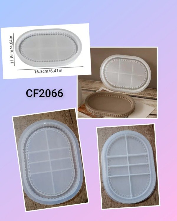 Producto - BANDEJA OVALADA CON PUNTITOS - CF6600