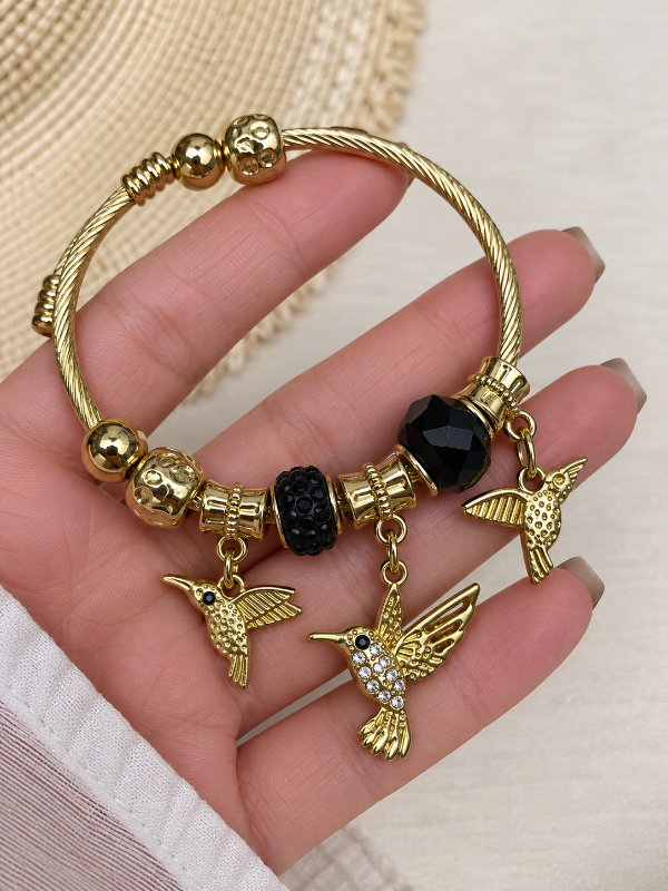 Producto - Pulsera tipo Pandora Colibríes