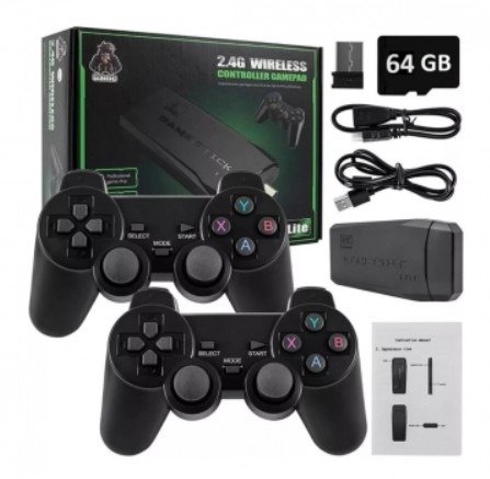 Producto - consola game stick 2.4G 10.000 juegos con 2 controles