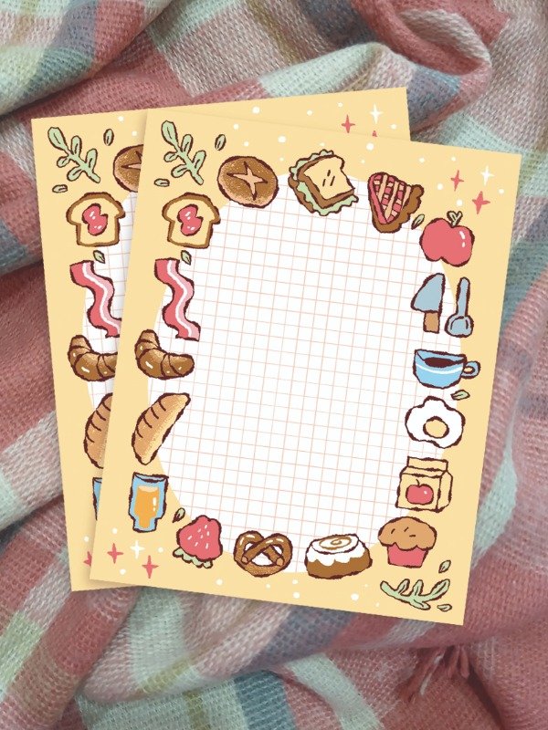 Producto - memo pad "desayuno"