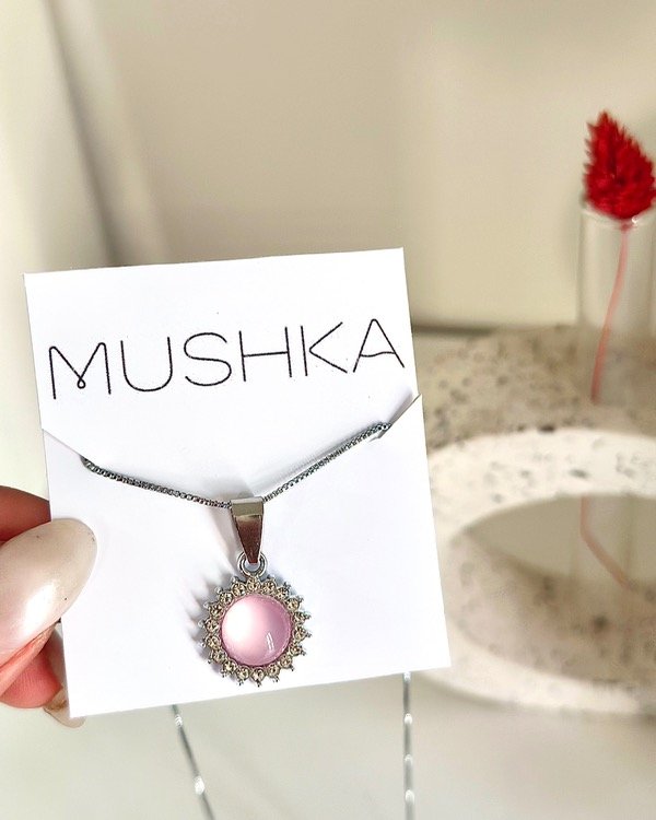 Producto - Collar con dije sol rosa