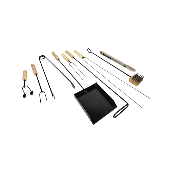 Producto - Palas x5 + Choricero Corto + Cepillo + Limpia en V + Pinza Gastronómica
