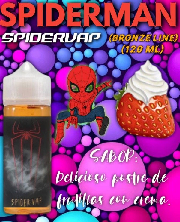 Producto - LIQUIDOS SPIDER VAP (Bronze Line) 120ml SPIDERMAN
