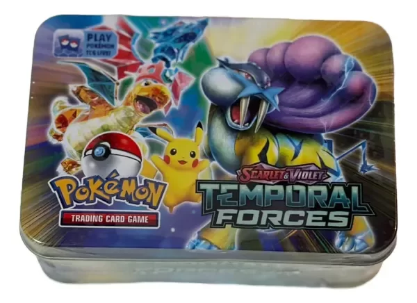 Producto - Lata Cartas Pokemon Temporal Forces Simil