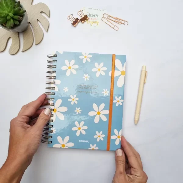 Producto - Agenda Margaritas Celeste N8