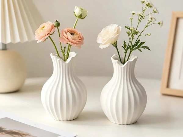 Producto - Molde florero ondulado con lineas