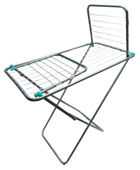 Producto - Tender de Pie Plegable Con Alas Reforzado de Aluminio y Soga Politen