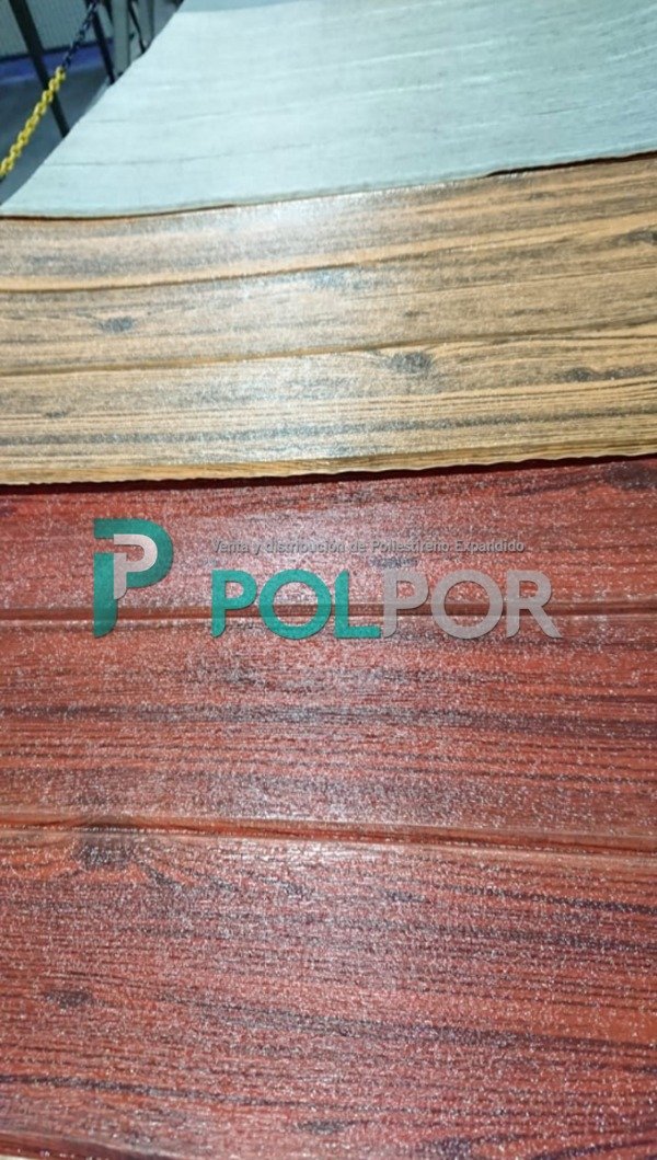 Placa de Pared Auto-adhesiva Decowall 3D simil Madera Oscura - Polpor