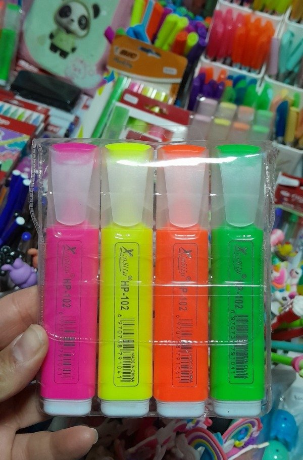 Producto - Resaltador fluo 4 unid.