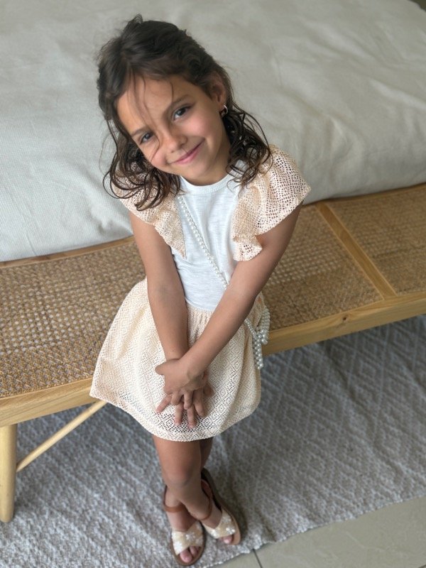 Producto - Conjunto Isadora Nena Crochet Beige - 2