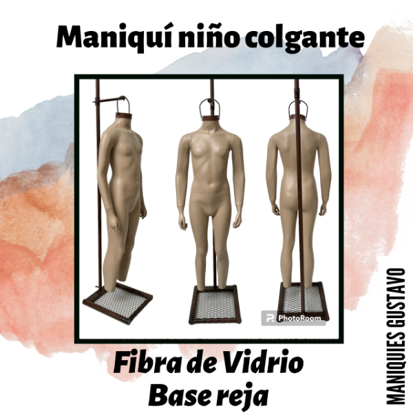 Producto - Maniquíes de niño colgantes / bases surtidas / con y sin brazos - 6