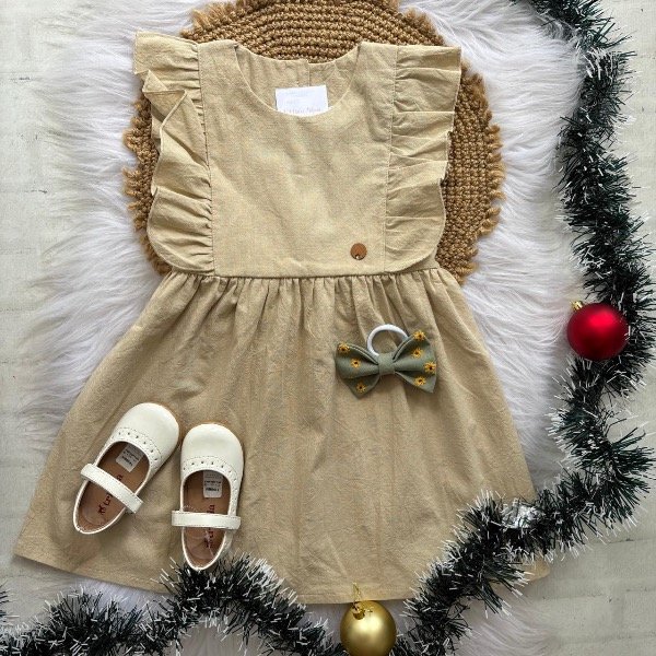 Producto - Vestido Jazmín beige talles 4 al 12