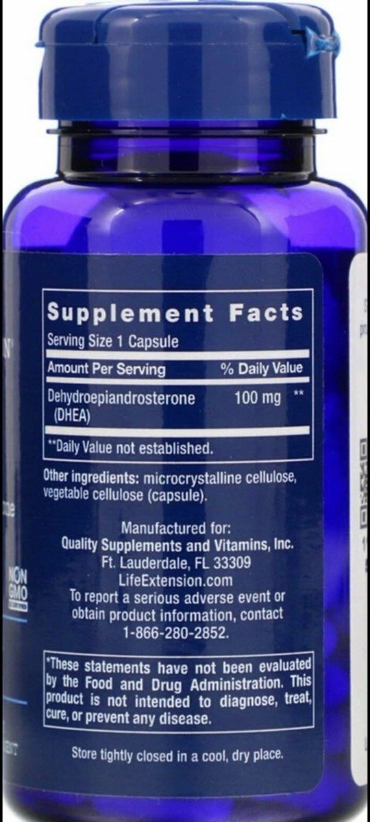 Producto - DHEA 100 mg Life Extension - 2