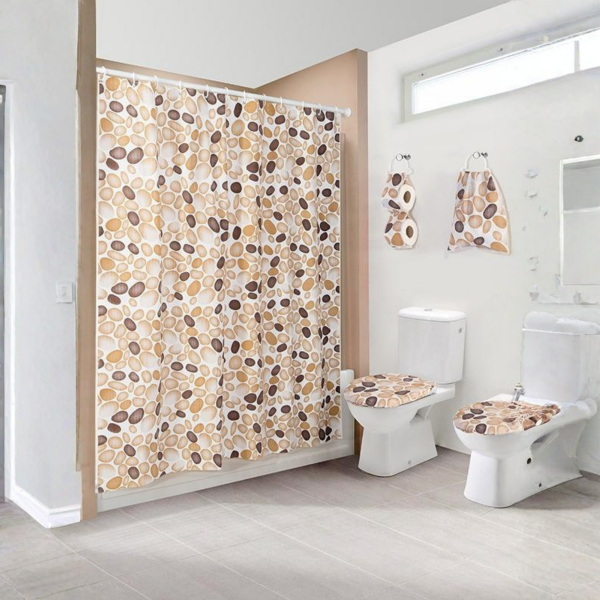 Producto - Set de baño Rocas PVC